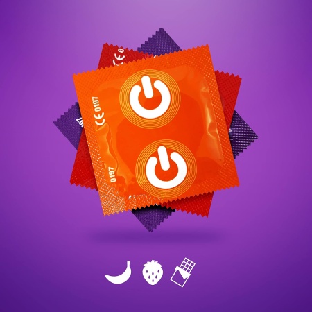 Презервативы ON ароматизированные и цветные 3 шт